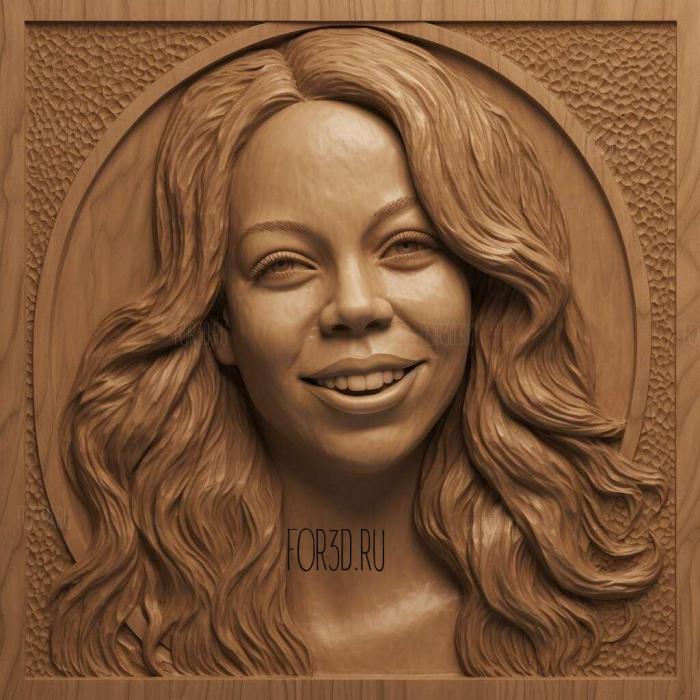 Mariah Carey 2 stl model for CNC